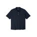Men's Big & Tall Shrink-Less™ Lightweight Polo T-Shirt by KingSize in Navy (Size XL)