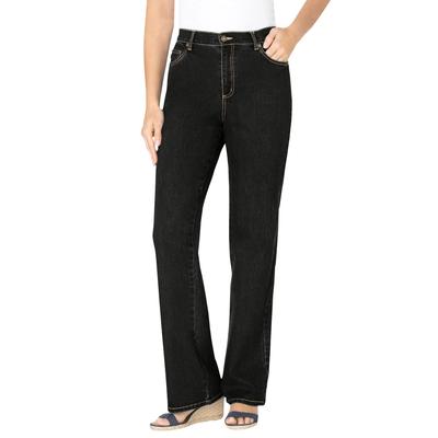 Plus Size Women's Bootcut Stretch Jean by Woman Within in Black Denim (Size 12 T)