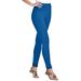 Plus Size Women's Stretch Cotton Legging by Woman Within in Bright Cobalt (Size S)