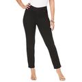 Plus Size Women's Comfort Waist Stretch Denim Straight Leg Jean by Jessica London in Black (Size 16 W) Pull On Stretch Denim