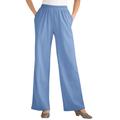 Plus Size Women's 7-Day Knit Wide-Leg Pant by Woman Within in French Blue (Size 1X)