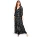 Plus Size Women's Beaded Dress by Roaman's in Black (Size 30 W) Formal Evening