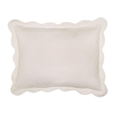 Florence Sham by BrylaneHome in Ecru (Size KING) Pillow