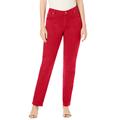 Plus Size Women's Classic Cotton Denim Straight-Leg Jean by Jessica London in Classic Red (Size 28) 100% Cotton