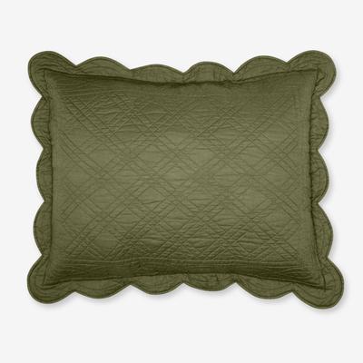 Florence Sham by BrylaneHome in Green (Size KING) Pillow