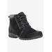 Women's Delaney Bootie by Propet in Black Suede (Size 8 1/2 X(2E))