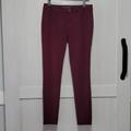 American Eagle Outfitters Jeans | American Eagle Outfitters Super Strech Burgundy Jegging Sz 10 | Color: Purple/Red | Size: 10