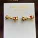 Kate Spade Jewelry | Kate Spade 14k Gold Fill Bow Stud Earrings. Never Worn | Color: Gold | Size: Os