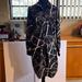 Michael Kors Dresses | Michael Kors Chain Print/ Logo Dress With Belt | Color: Black/White | Size: S