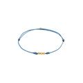 Elli - Nylon Textil Kugeln Bead 925 Silber Armbänder & Armreife Damen