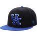 Men's Top of the World Black/Royal Kentucky Wildcats Team Color Two-Tone Fitted Hat