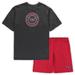 Men's Concepts Sport Red/Heathered Charcoal Washington Capitals Big & Tall T-Shirt Shorts Sleep Set
