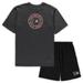 Men's Concepts Sport Black/Heathered Charcoal Philadelphia Flyers Big & Tall T-Shirt Shorts Sleep Set