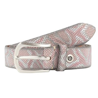 b.belt - Gürtel Leder 1 ct Silber Damen