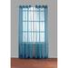 Eider & Ivory™ Johson Solid Color Sheer Grommet Curtain Panels Polyester in Green/Blue | 84 H x 54 W in | Wayfair 5F1006B0615C4AB784A1B9708D32D649