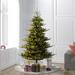 The Holiday Aisle® 90" H Green Realistic Fir Christmas Tree w/ 800 LED Lights, Metal in White | 61 W in | Wayfair 107D4059F941438694E8E75EB0AD3D6C