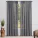 Chanasya Faux Belgian Flax Semi-Sheer Window Kitchen Bedroom Curtain Panel Pair (Set of 2)