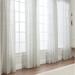 Chanasya Printed Crosshatch Light Filtering Kitchen Bedroom Window Curtain (Set of 2)