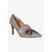 Wide Width Women's Hirisha Pump by J. Renee in Pewter (Size 7 W)