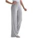 Plus Size Women's Everyday Stretch Knit Wide Leg Pant by Jessica London in Heather Grey (Size 30/32) Soft Lightweight Wide-Leg