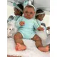 Bebe Reborn Baby Girl Butter in Dark Skin Handpaint with Genesis Paint Butter Dolls