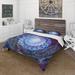 Designart 'Spiral Helix Fractal Infinity II' Modern Duvet Cover Set