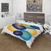 Designart 'Colorful Minimal Organic Shapes V' Modern Duvet Cover Set