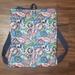 Disney Bags | Disney Characters Backpack Sack Draw String Top Mickey Minnie Mouse Tinkerbell | Color: Gray/Blue | Size: Os