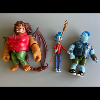Disney Toys | Guc Disney/Pixar Onward Action Figures Set Of 3 | Color: Brown | Size: Os