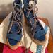 Tory Burch Shoes | Euc Tory Burch Size 9.5 | Color: Blue | Size: 9.5