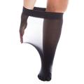 All Woman Super Wide Knee Highs 40 Denier 75 cm Stretch SAVER PACK (Black, 6)