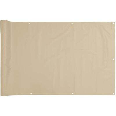 Balkonsichtschutz Oxfordgewebe 75x600 cm Beige Vidaxl