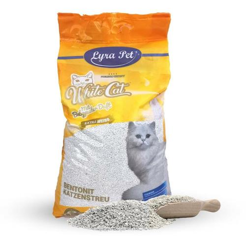 15 Liter Lyra Pet® ® Katzenstreu mit Babypuderduft - White Cat