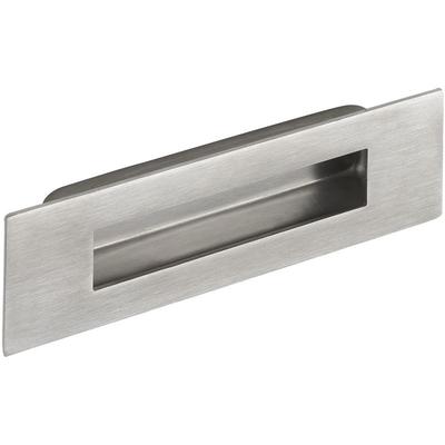 Muschelgriff Sabik b 120 mm, h 50 mm, Einlassmaß 93x28 mm, Edelstahl gebürstet Image