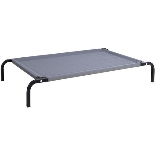 Lionto Hundeliege Outdoor erhöhtes Hundebett Haustierliege (s) 75x47 cm Grau