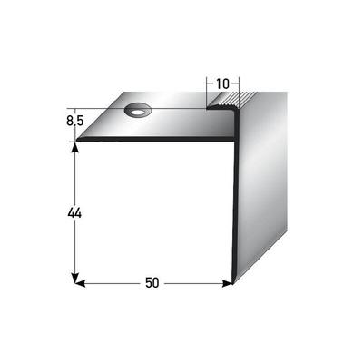 Einschubprofil Chandler, mit langer Nase für Laminat, 8,5 mm Einfasshöhe, Aluminium eloxiert,