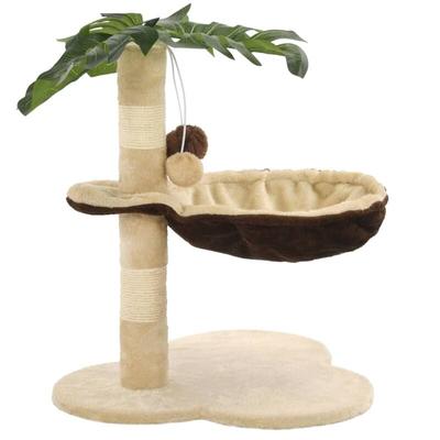 Bonnevie - Katzen-Kratzbaum mit Sisal-Kratzstange 50 cm Beige und Braun vidaXL63171