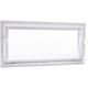 ACO - 100cm Nebenraumfenster Kippfenster Einfachglas Fenster weiß Kellerfenster: 100 x 50 cm