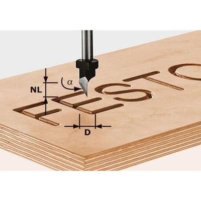 Festool - Schriftenfräser hw S8 D11/60° – 491003