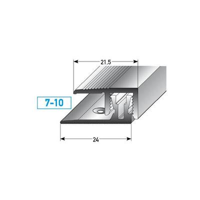 Klick-Abschlussprofil / Abschlussleiste Laminat 'Markdale', Höhe 7 - 10 mm, 21,5 mm breit,