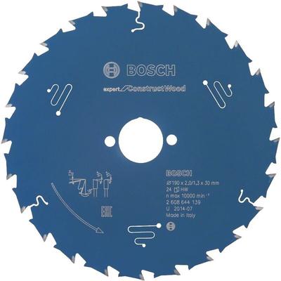 Professional Kreissägeblatt Expert for Construct Wood, 190 x 30 x 2,0 mm, 24 - Bosch Image