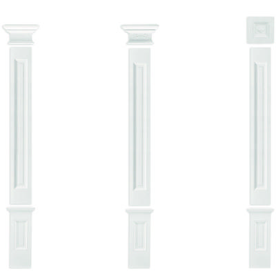 Pilaster 197x20mm Wandreliefe Stuckdekor aus PU - stoßfest Grand Decor PL276: Kapitell - 2 Image