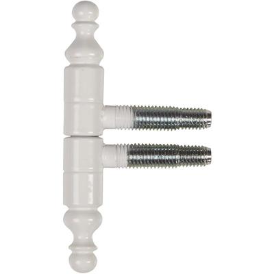 SFS - Einbohrband mit Zierkopf Türband 3-Gewindebolzen ø 13mm Stahl weiß Image