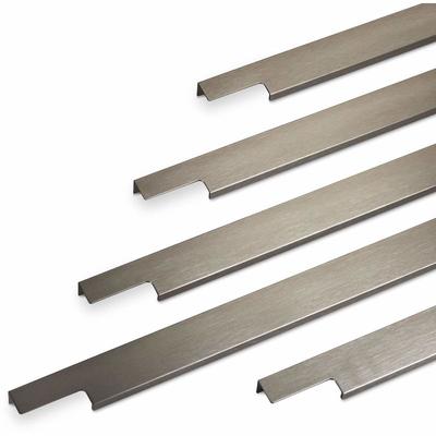So-tech - Griffleiste blankett Slim 295 x 18 x 36 mm Aluminium Edelstahloptik gebürstet Image