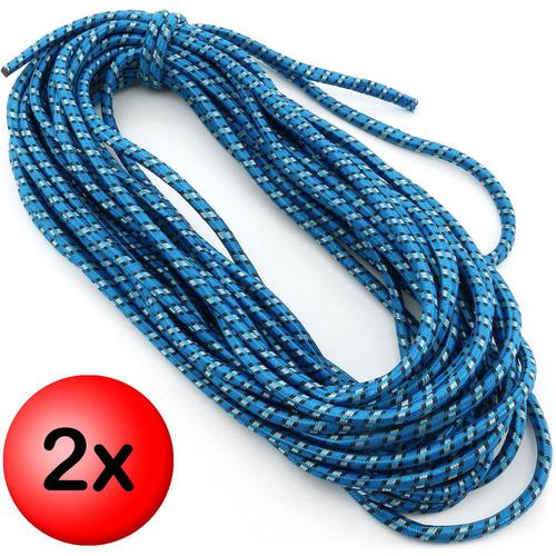 2 x Expanderseil ø 8mm Länge 20 Meter Gummiseil Expander Gummischnur Spannseil Gummi-Leine