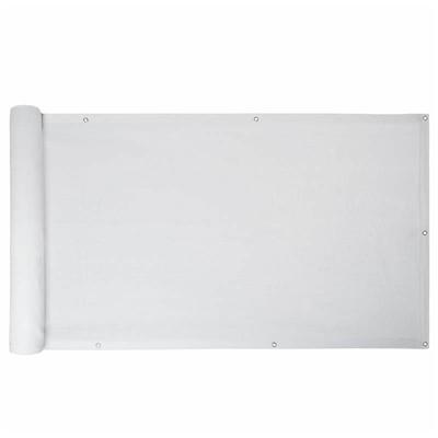 Balkon Sichtschutz Bespannung Terrasse 6 m Balkonverkleidung Sonnen Wind Schutz Weiß / 75x600cm Image