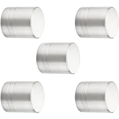 So-tech - 5er Pack - Möbelknopf EK06 ø 18 mm Edelstahl gebürstet Möbelknauf von sotech Image