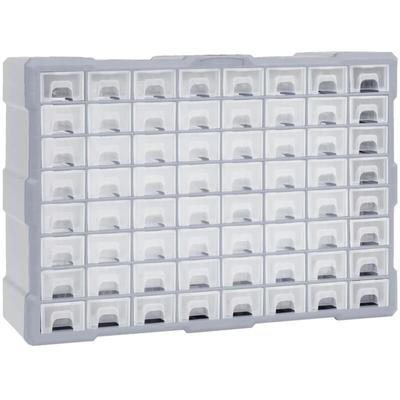 Vidaxl - Multi-Schubladen-Organizer mit 64 Schubladen 52x16x37,5 cm