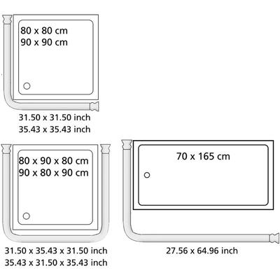 Winkelstange Universal Schwarz, 20 mm, Schwarz, Aluminium schwarz , Kunststoff schwarz - schwarz