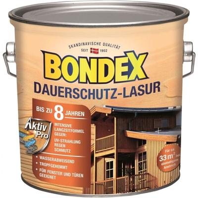Bondex - Dauerschutz Lasur 2,5 l, weiß Holzlasur Schutzlasur Holzschutz Aussen Image